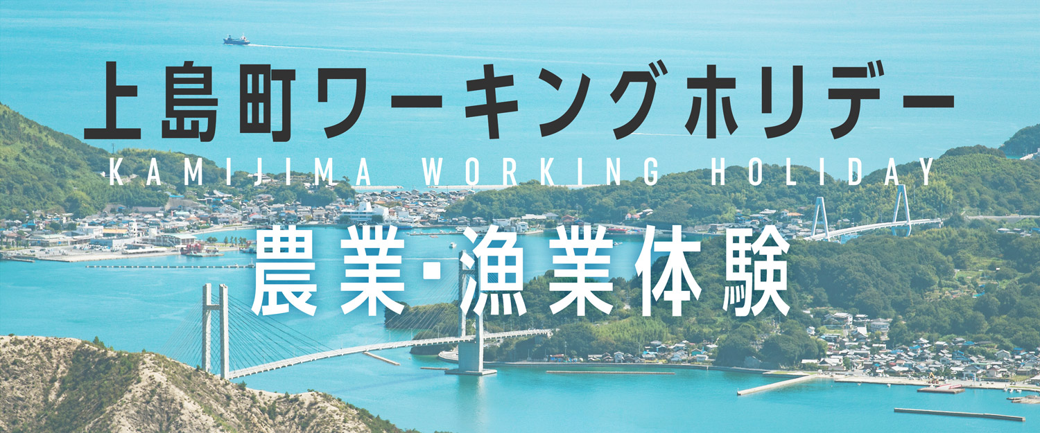 上島町ワーキングホリデー 農業・漁業体験